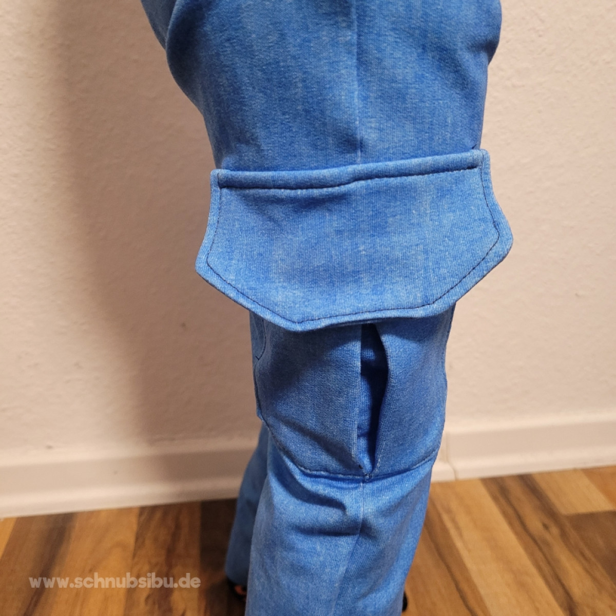 French Terry Denim New Collection blau